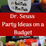 Dr. Seuss birthday party ideas and DIY tips for throwing a cute toddler or child's party on a budget. Throw a birthday party and save money. Learn how to make a Truffula tree, Seuss food, hop on pop, and other frugal party ideas.