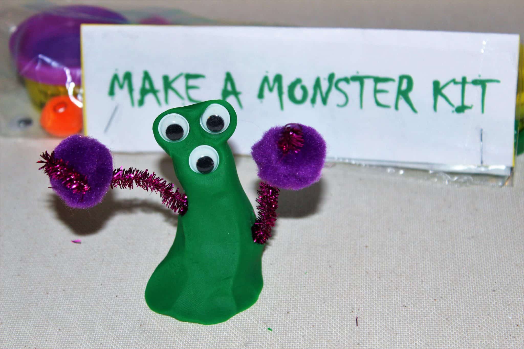 Play Dough Monster Kit: A Candy Free Trick-or-Treat Idea