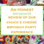 chuck e cheese birthday party review
